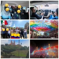 Collage de experiencias de viaje